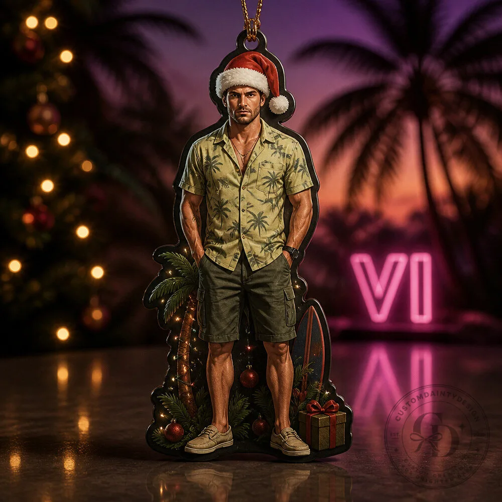 GTA 6 Jason Christmas Ornament for Gamers - Unique Holiday Decor