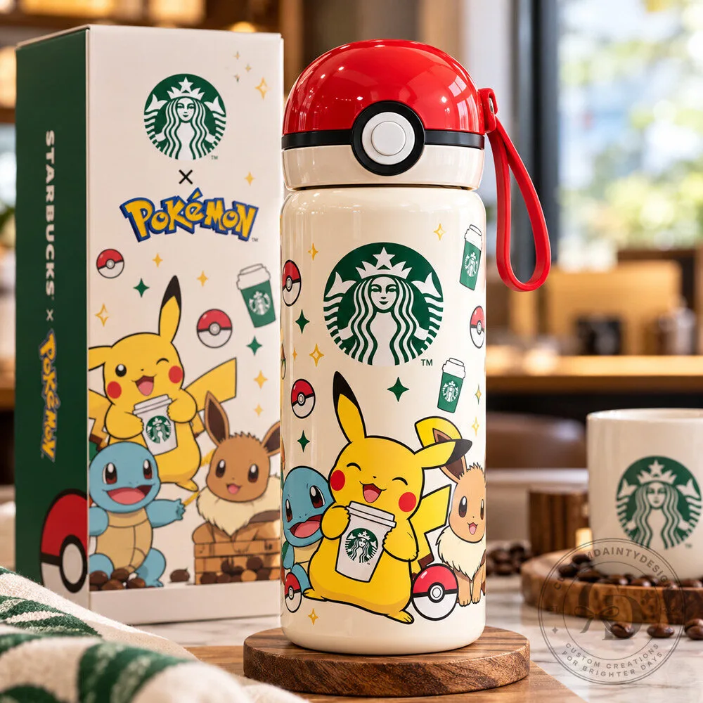 Pokemon x Starbucks Pokéball Cap Water Bottle