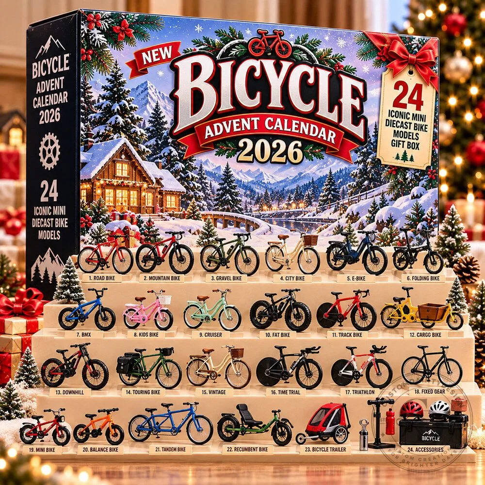 Bicycle 2026 Christmas Advent Calendar 24 Iconic Mini Diecast Bike Models