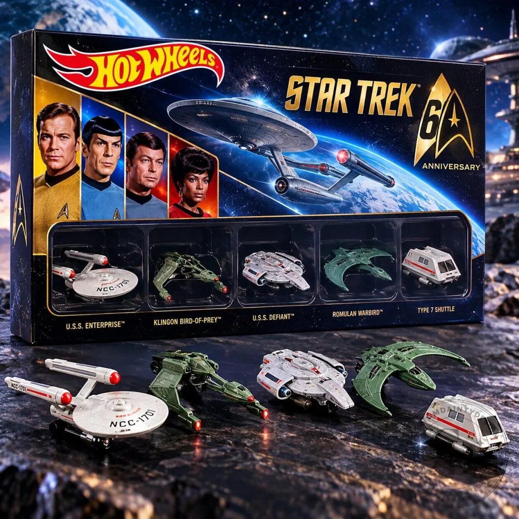 Hot Wheels Star Trek 60th Anniversary Limited Edition 2026 Hot Wheels Star Trek 60th Anniversary Limited Edition 2026